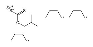 O-(2-methylpropyl) tributylstannylsulfanylmethanethioate结构式