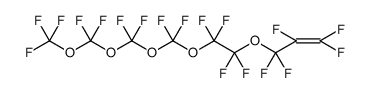 1-Propene, 1,1,2,3,3-pentafluoro-3-[(1,1,2,2,4,4,6,6,8,8,10,10,10-tridecafluoro-3,5,7,9-tetraoxadec-1-yl)oxy]结构式