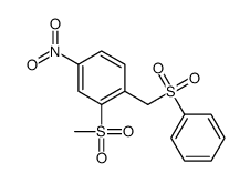 1-(benzenesulfonylmethyl)-2-methylsulfonyl-4-nitrobenzene Structure