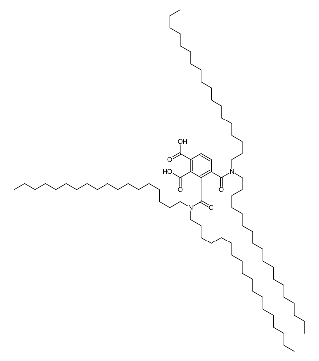3,4-bis(dioctadecylcarbamoyl)phthalic acid结构式