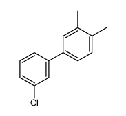 4-(3-chlorophenyl)-1,2-dimethylbenzene结构式