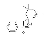 1-(benzenesulfonylmethyl)-3,5,5-trimethylcyclohex-2-en-1-ol Structure