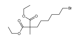 diethyl 2-(6-bromohexyl)-2-methylpropanedioate Structure