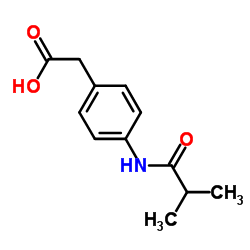 2-(4-isobutyramidophenyl)acetic acid Structure