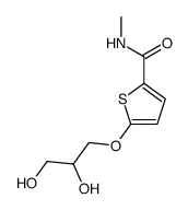 5-(2,3-dihydroxypropoxy)-N-methylthiophene-2-carboxamide结构式