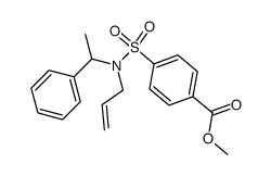 N-allyl-N-(α-methylbenzyl)-4-methoxycarbonylbenzenesulfonamide Structure