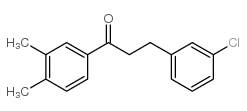 3-(3-CHLOROPHENYL)-3',4'-DIMETHYLPROPIOPHENONE结构式