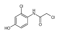 2-CHLORO-N-(2-CHLORO-4-HYDROXY-PHENYL)-ACETAMIDE结构式