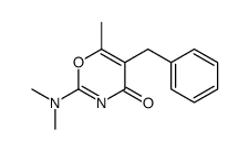 5-benzyl-2-(dimethylamino)-6-methyl-1,3-oxazin-4-one Structure