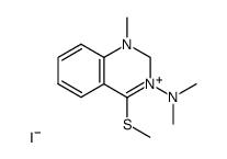 3-Dimethylamino-1-methyl-4-methylsulfanyl-1,2-dihydro-quinazolin-3-ium; iodide结构式