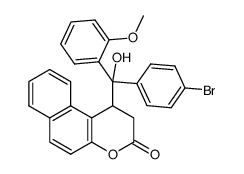 1-[(4-Bromo-phenyl)-hydroxy-(2-methoxy-phenyl)-methyl]-1,2-dihydro-benzo[f]chromen-3-one Structure