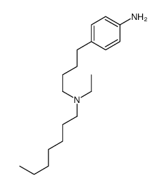 4-[4-[ethyl(heptyl)amino]butyl]aniline结构式