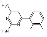 4-(2,3-difluorophenyl)-6-methylpyrimidin-2-amine结构式