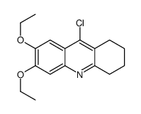 9-chloro-6,7-diethoxy-1,2,3,4-tetrahydroacridine结构式