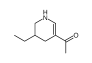 Ethanone, 1-(5-ethyl-1,4,5,6-tetrahydro-3-pyridinyl)- (9CI)结构式