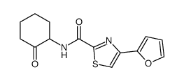 4-(furan-2-yl)-N-(2-oxocyclohexyl)-1,3-thiazole-2-carboxamide Structure