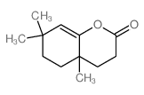 2H-1-Benzopyran-2-one,3,4,4a,5,6,7-hexahydro-4a,7,7-trimethyl-结构式