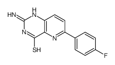 2-amino-6-(4-fluorophenyl)-1H-pyrido[3,2-d]pyrimidine-4-thione Structure