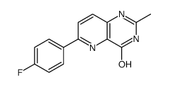 6-(4-fluorophenyl)-2-methyl-1H-pyrido[3,2-d]pyrimidin-4-one结构式