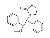 1-[(1S,2R)-2-methoxy-1,2-diphenylethyl]pyrrolidin-2-one Structure