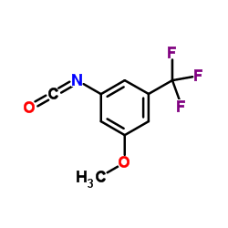 1-Isocyanato-3-methoxy-5-(trifluoromethyl)benzene结构式