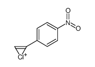 2-(4-nitrophenyl)-1-chloroniacycloprop-2-ene结构式