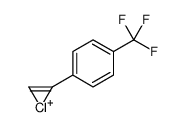 2-[4-(trifluoromethyl)phenyl]-1-chloroniacycloprop-2-ene结构式