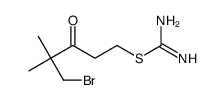 (5-bromo-4,4-dimethyl-3-oxopentyl) carbamimidothioate Structure