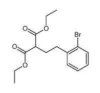 1,1-bis(ethoxycarbonyl)-3-(2'-bromophenyl)propane结构式