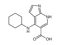 4-(cyclohexylamino)-1H-pyrrolo[2,3-b]pyridine-5-carboxylic acid Structure