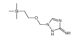 1-(2-trimethylsilylethoxymethyl)-1,2,4-triazol-3-amine结构式
