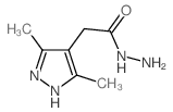 2-(3,5-Dimethyl-1H-pyrazol-4-yl)acetohydrazide结构式