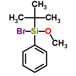 Bromo(tert-butyl)methoxy(phenyl)silane Structure