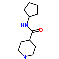 N-Cyclopentyl-4-piperidinecarboxamide结构式