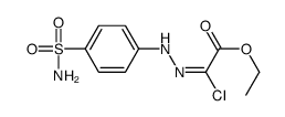 ethyl (2Z)-2-chloro-2-[(4-sulfamoylphenyl)hydrazinylidene]acetate Structure