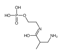 2-[(3-amino-2-methylpropanoyl)amino]ethyl dihydrogen phosphate结构式