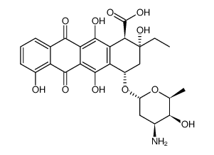 10-carboxy-13-deoxycarminomycin结构式