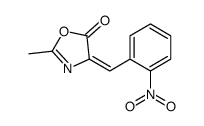 (Z)-2-甲基-4-(2-硝基亚苄基)噁唑-5(4h)-酮结构式