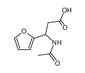 3-(acetylamino)-3-(2-furyl)propanoic acid Structure