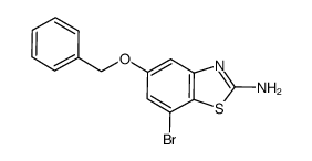5-benzyloxy-7-bromo-1,3-benzothiazol-2-amine Structure