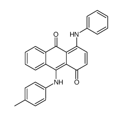 4-Phenylamino-9-p-tolylamino-anthracene-1,10-dione结构式