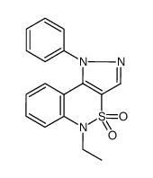 N-phenyl-5-ethyl-1,5-dihydrobenzo[c]pyrazolo[3,4-e][1,2]thiazin-2,2-dioxide结构式