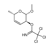 Methyl-3,4,6-tridesoxy-2-O-trichloracetimidoyl-α-D-threo-hex-3-enopyranosid结构式