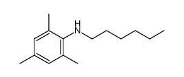 N-hexyl-2,4,6-trimethylaniline结构式