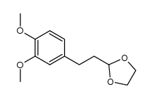 3-(3,4-dimethoxyphenyl)-1,1-ethylendioxypropane结构式