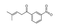 1-(m-nitrophenyl)-4-methyl-3-penten-1-one结构式