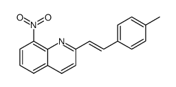 2-(4-methyl-styryl)-8-nitro-quinoline Structure