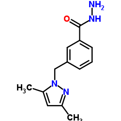 3-(3,5-DIMETHYL-PYRAZOL-1-YLMETHYL)-BENZOIC ACID HYDRAZIDE Structure