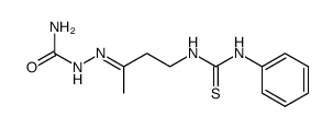 N-phenyl-N'-(3-semicarbazono-butyl)-thiourea Structure