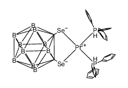 1,2-diselenolato-1,2-dicarba-closo-dodecaborane(12)bis(triphenylphosphane)platinum Structure
